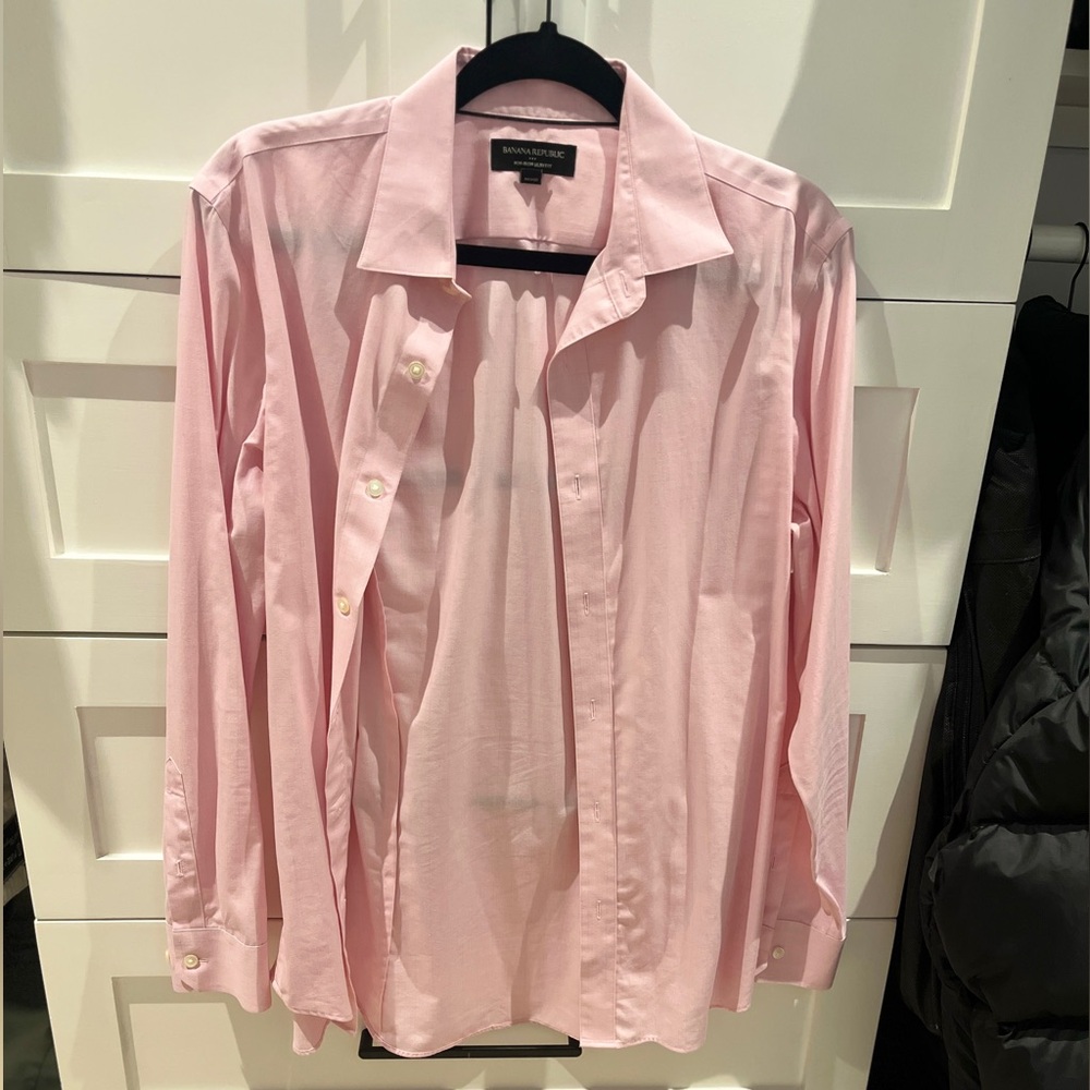 Banana Republic shirt pink slim fit S